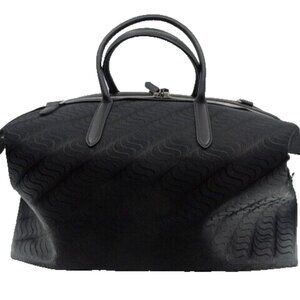Nearly New! Smythson of Bond Street Fabric "S" Pattern Travel Bag, 17"x 14"x 8"